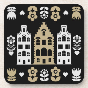 Porta-copo Impressão de arte tradicional holandesa