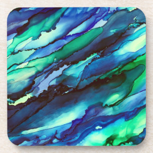 Porta-copo Impressão de Tinta Azul de Álcool