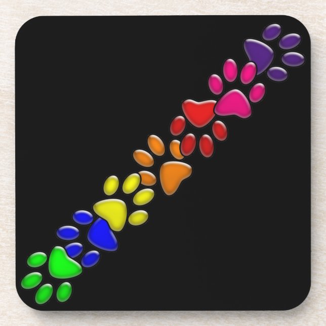 Porta-copo impressão do arco-íris (Frente)