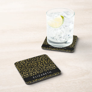 Porta-copo Impressão Leopardo, Leopardo Dourado, Literatura,