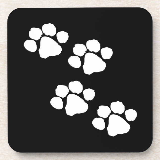 Porta-copo Impressões animais da pata (Frente)