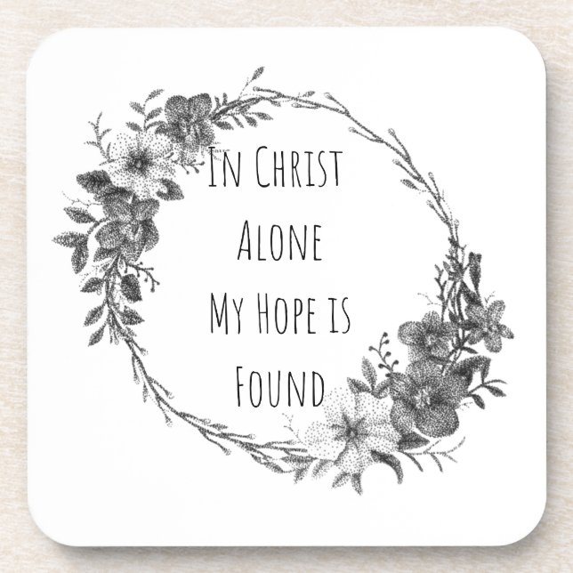 Porta-copo In Christ Alone Coasters (Frente)
