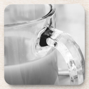 Porta-copo Infravermelho, preto e branco, xícara, vidro, café