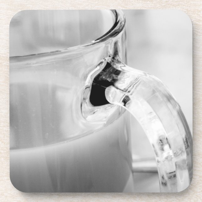 Porta-copo Infravermelho, preto e branco, xícara, vidro, café (Frente)