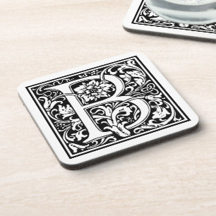 Porta-copo Inicial decorativa "B" da letra