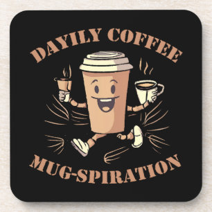 Porta-copo Inspiração Diária de Caneca de Café