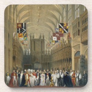 Porta-copo Interior da capela de St George, 1838 (litho da