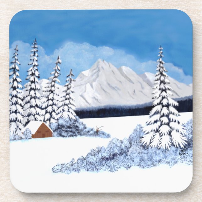 Porta-copo Inverno Nevado (Frente)