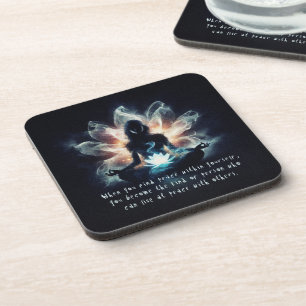 Porta-copo Ioga Instrutor Meditação Dose Brilhante Lotus