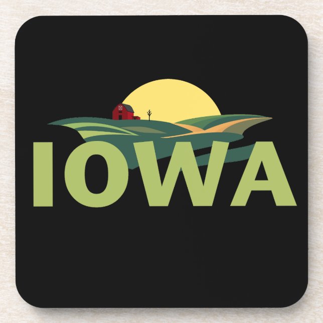Porta-copo Iowa United States of America (Frente)