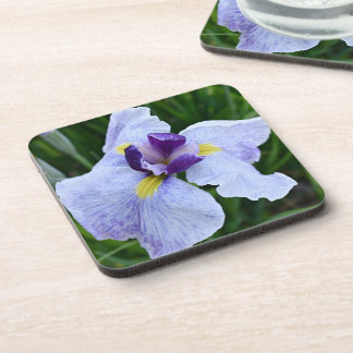 Porta-copo Iris Floral Japonesa Roxo e Branco