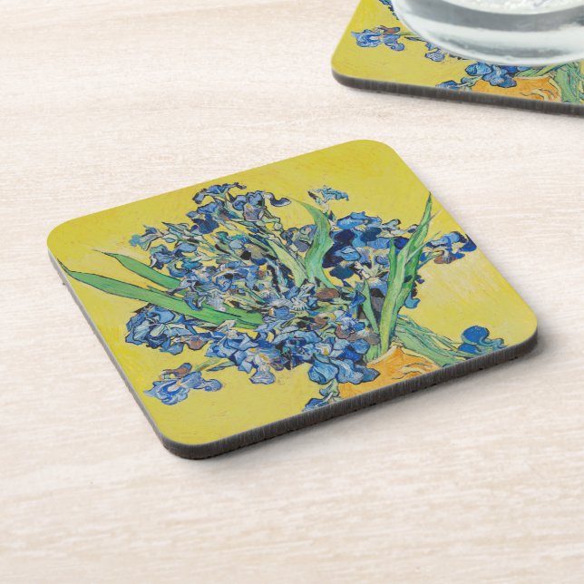 Porta-copo Irises Vincent van Gogh Poster (Left Side)