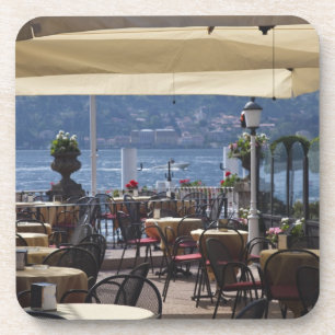 Porta-copo Itália, Província de Como, Bellagio. Café à beira 