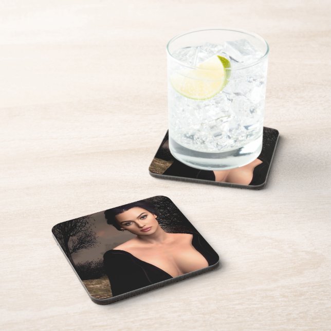 Porta-copo Italian Fall hard plastic coasters (Lado Direito)
