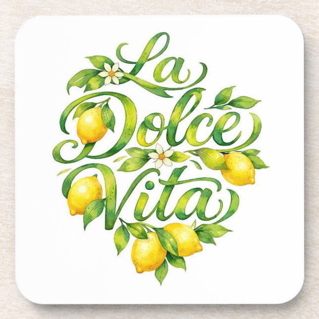 Porta-copo Italian Lemon La Dolce Vita (Frente)