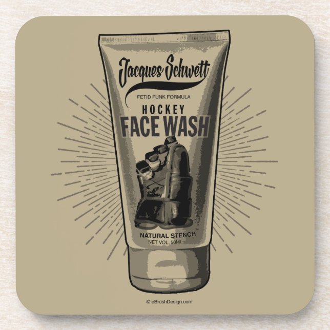 Porta-copo Jacques Schwett Hockey Face Wash (Frente)