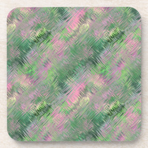 Porta-copo Jade Green Crystal Gel Pattern