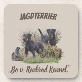 Porta-copo Jagdterrier, Bo v. Renbrad Kennel.'' Sticker Pape