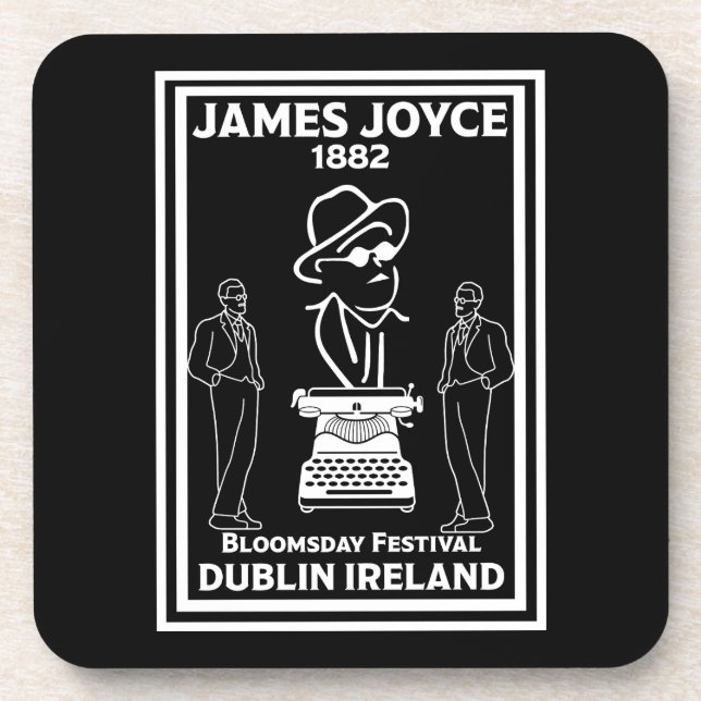 Porta-copo James Joyce Dublin Irlanda (Frente)
