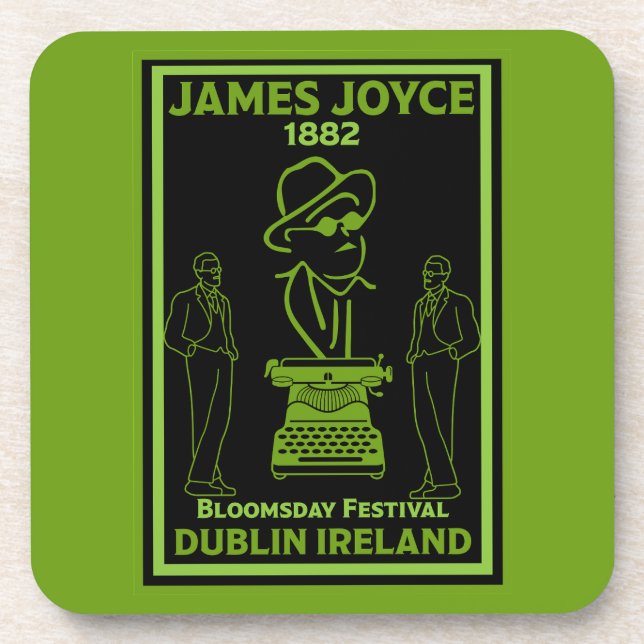 Porta-copo James Joyce Dublin Irlanda (Frente)