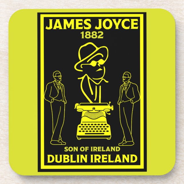 Porta-copo James Joyce Dublin Irlanda (Frente)