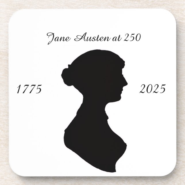 Porta-copo Jane Austen aos 250 (Frente)