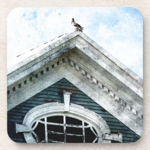 Porta-copo Janela antiga e pombo