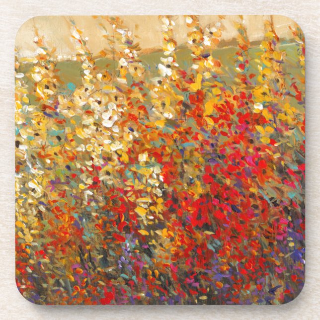 Porta-copo Jardim Brilhante Mural de Primavera Wildflower (Frente)