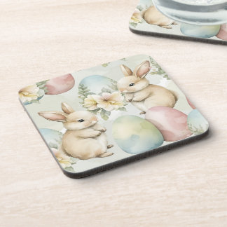 Porta-copo Jardim de Coelhos em Aquarela