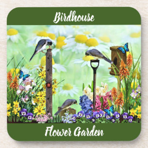 Porta-copo Jardim de Flores de Birdhouse