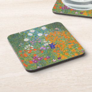 Porta-copo Jardim de Flores por Gustav Klimt