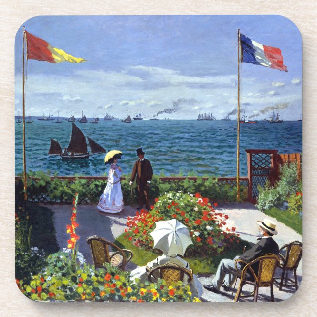 Porta-copo Jardim em Sainte-Adresse por Claude Monet (Frente)