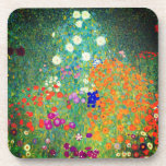 Porta-copo Jardim Flor Gustav Klimt<br><div class="desc">Portas copos com a pintura a óleo do Jardim Flor de Gustav Klimt (1906). Um belo jardim de flores roxas,  vermelhas,  brancas,  azuis e laranja. Um presente de excelente para fãs de Arte Nouveau e de Arte Austríaca.</div>