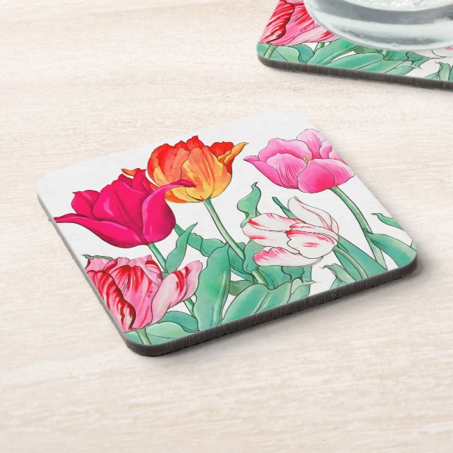 Porta-copo Jardim Tulips (Left Side)