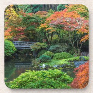 Porta-copo Jardins Japoneses no Outono em Portland, Oregon 3