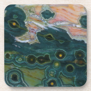 Porta-copo Jasper Oceano com Manchas Verdes