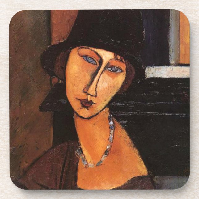 Porta-copo Jeanne Hebutern, de Amedeo Modigliani (Frente)