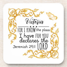 Jeremiah 29:11 Planejo Para Você Dourado.