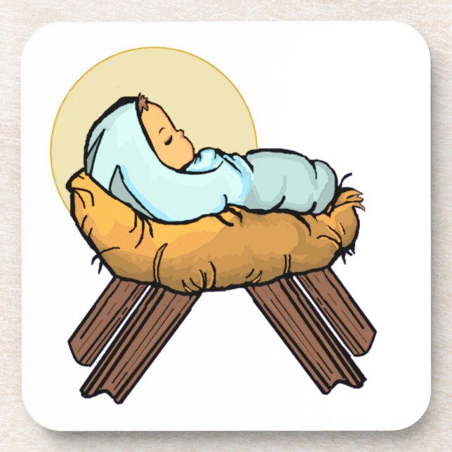 Porta-copo Jesus bebê: (Frente)