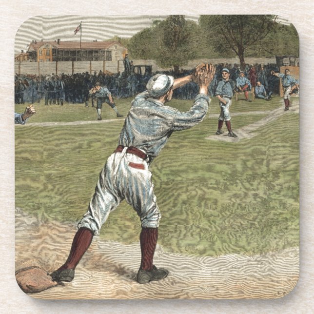 Porta-copo Jogador de basebol jogado fora na segunda base (Frente)