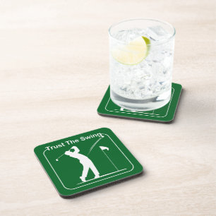 Porta-copo jogador de golfe