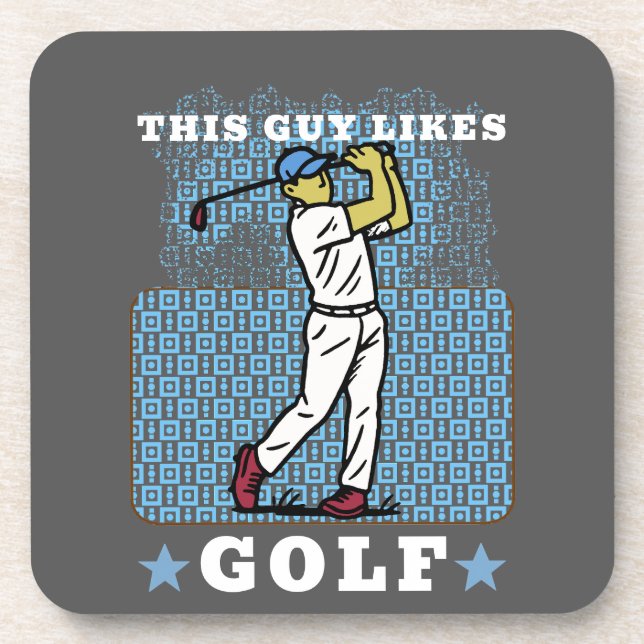 Porta-copo jogador de golfe (Frente)