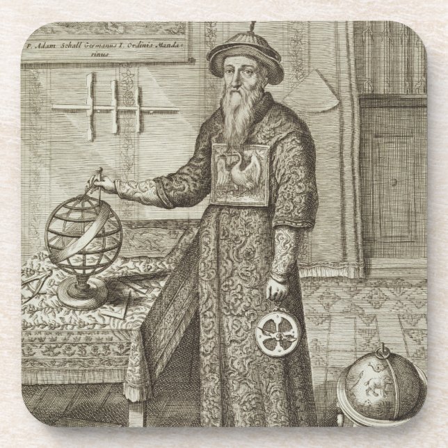 Porta-copo Johann Adam Schall von Bell (1591-1666) 'de Chin (Frente)