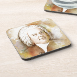Porta-copo Johann Sebastian Bach Portrait em bege