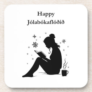 Porta-copo Jolabokaflod - Inundação de Livros na Islândia