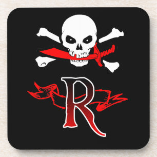 Porta-copo Jolly Roger R Monograma Inicial