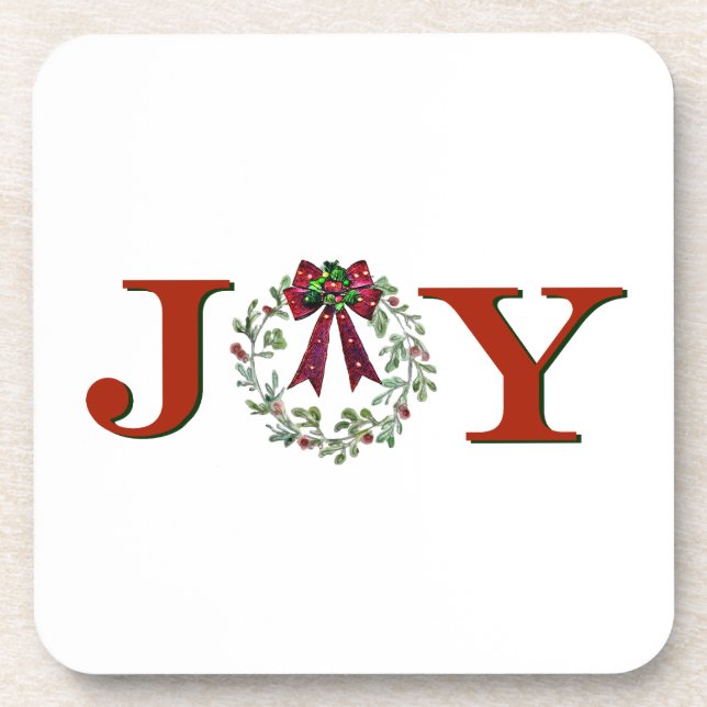Porta-copo Joy with Wreath (Frente)