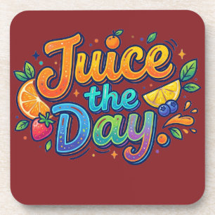 Porta-copo Juice o Dia – Motivação Divertida de Cítricos