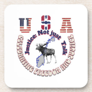 Porta-copo Justiça Não Apenas Fala