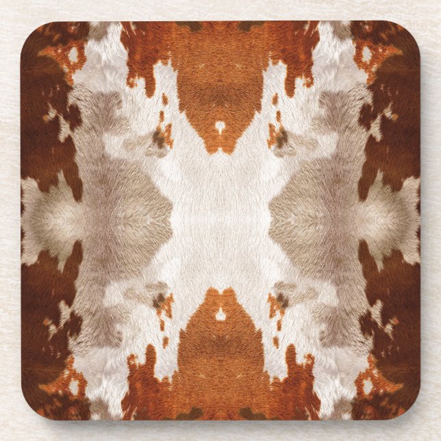 Porta-copo Kaleidoscope Cow Hide Pattern (Frente)